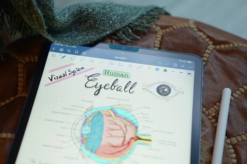 GoodNotes app on an iPad for handwritten note-taking and PDF annotation for students